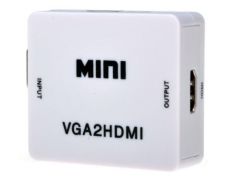 Añadir a la cesta Mini adaptador VGA-HDMI con audio 3.5mm Mini adaptador VGA-HDMI con audio 3.5mm