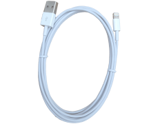 Cable USB Lightning Blanco 2M - Carga y Transfiere Datos - Nanocable
