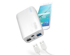 Añadir a la cesta Powerbank Compact 7800 mAh Blanco Tablet/Smartphone SBS Powerbank Compact 7800 mAh Blanco Tablet/Smartphone SBS