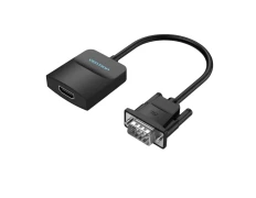 Vention Conversor VGA Macho a HDMI Hembra Negro