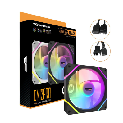 DarkFlash Ventilador Auxiliar DM-12 120 PRO A-RGB Negro