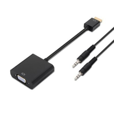 Conversor HDMI a VGA Aisens A122-0126 - Jack 3.5 Hembra - 10cm