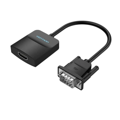 Conversor VGA Macho a HDMI Hembra Negro - Vention ACNBD